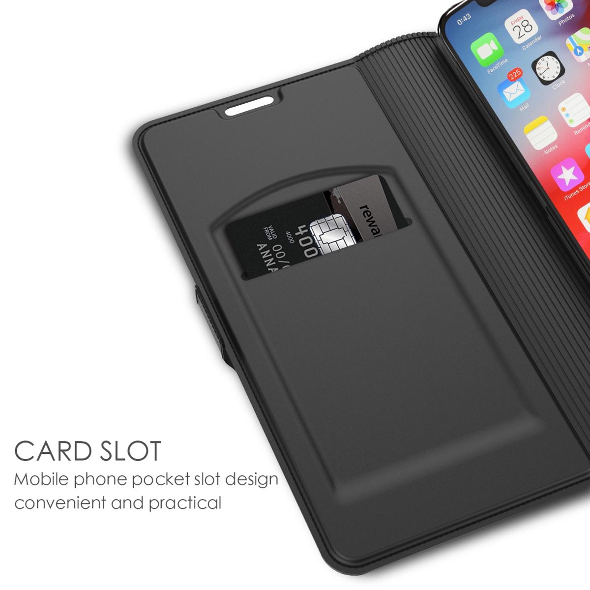 Slim Card Wallet iPhone 11 musta