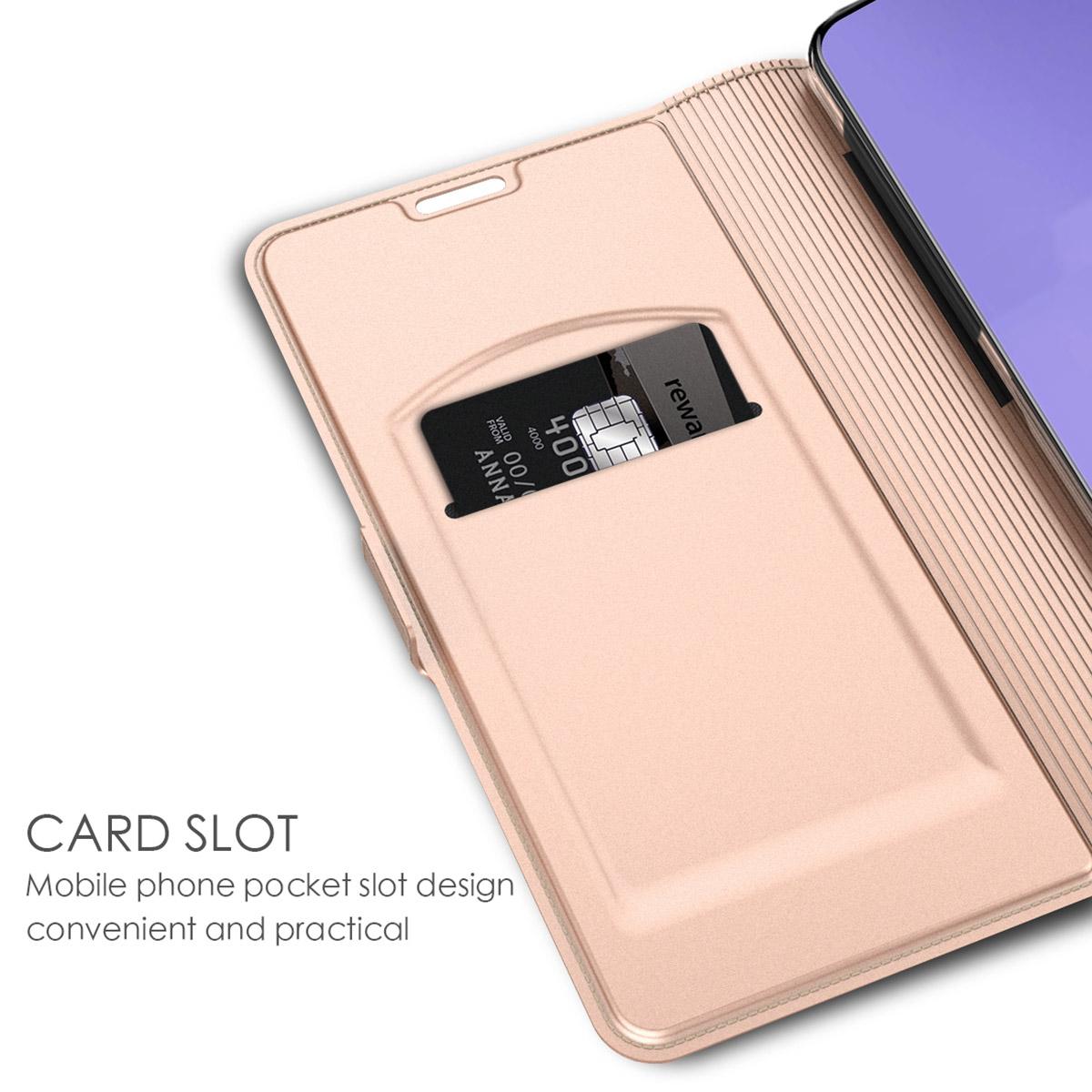 Slim Card Wallet Samsung Galaxy A51 ruusukulta