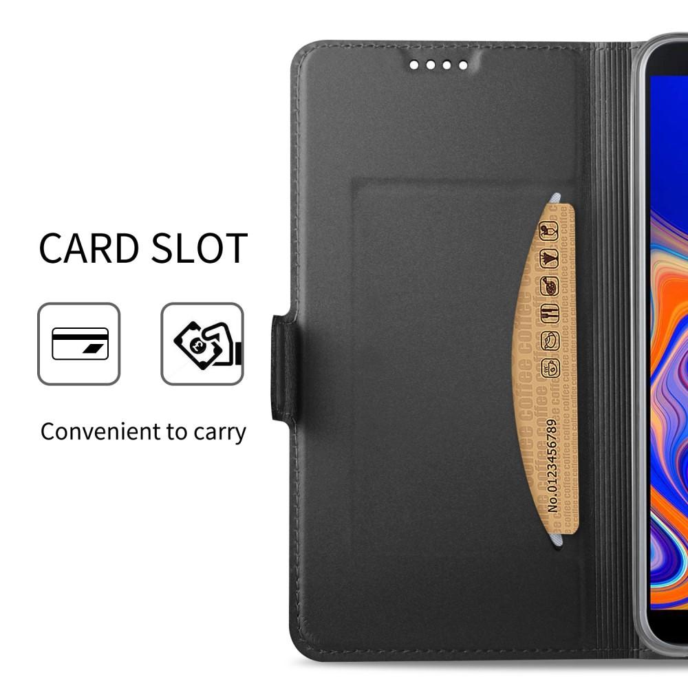 Slim Card Wallet Samsung Galaxy J4 Plus 2018 musta