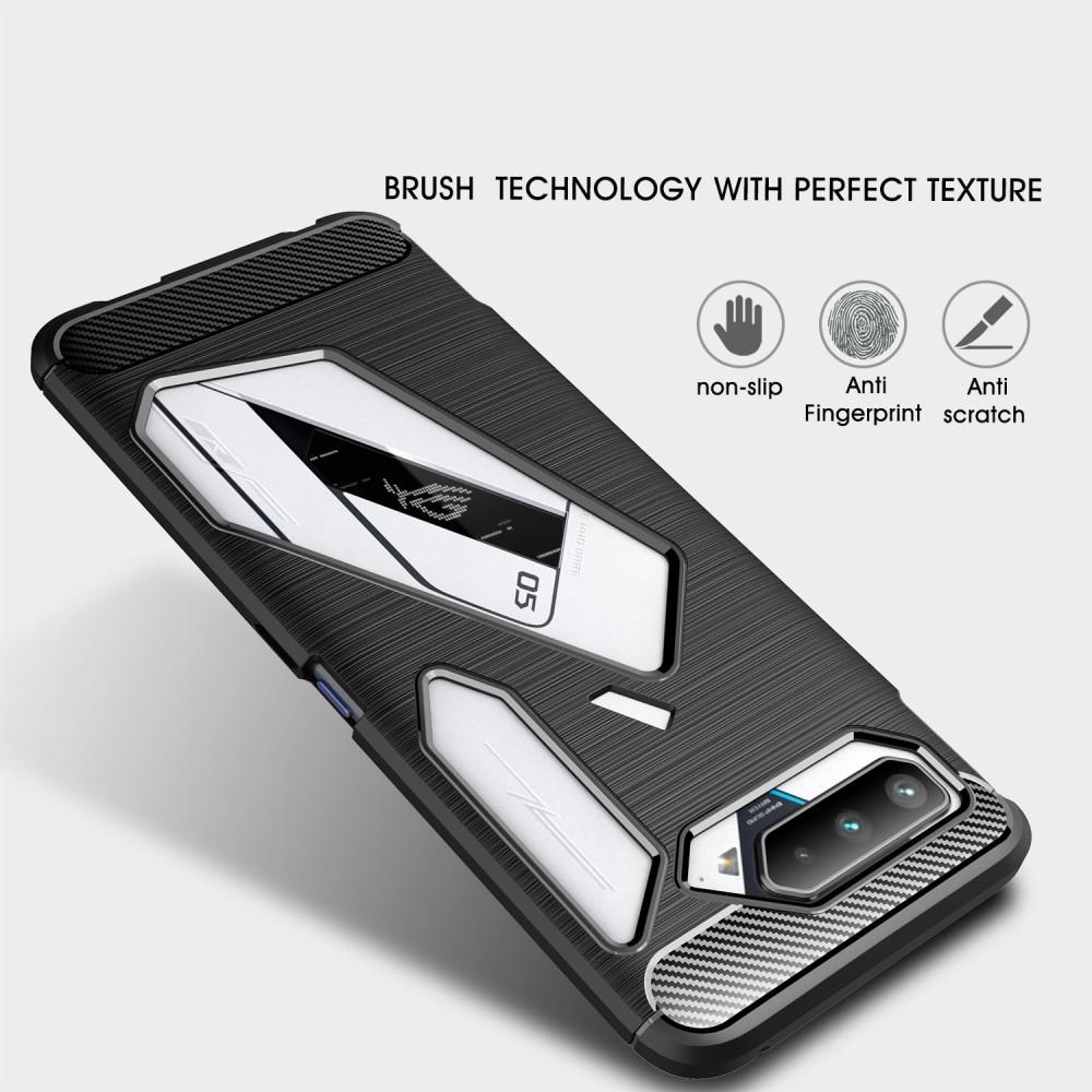 Asus ROG Phone 5 Kuori TPU Brushed Musta