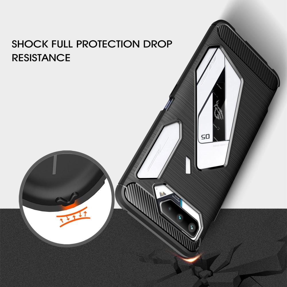 Asus ROG Phone 5 Kuori TPU Brushed Musta