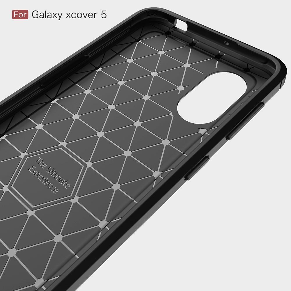 Samsung Galaxy Xcover 5 Kuori TPU Brushed Musta