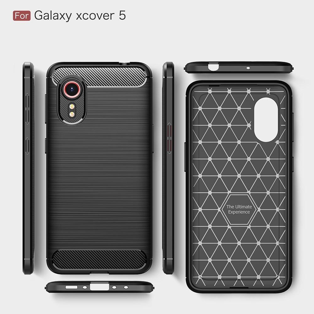 Brushed TPU Kuori Galaxy Xcover 5 Black