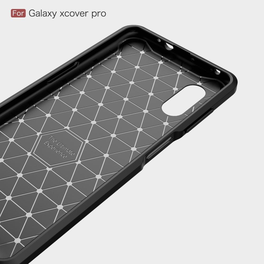 Samsung Galaxy Xcover Pro Kuori TPU Brushed Musta