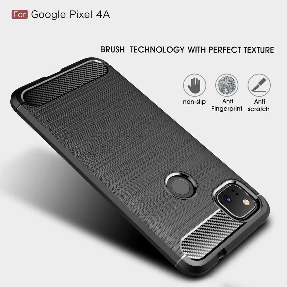 Google Pixel 4a Kuori TPU Brushed Musta