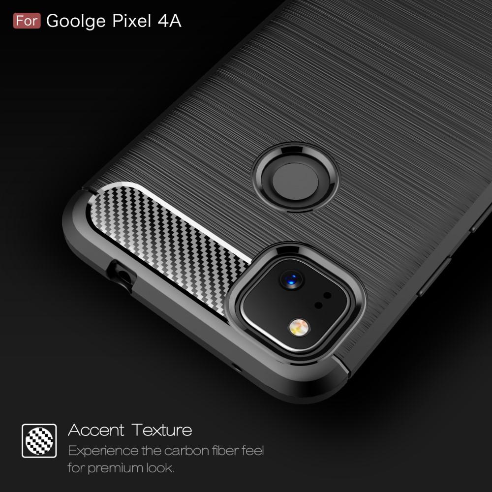 Google Pixel 4a Kuori TPU Brushed Musta
