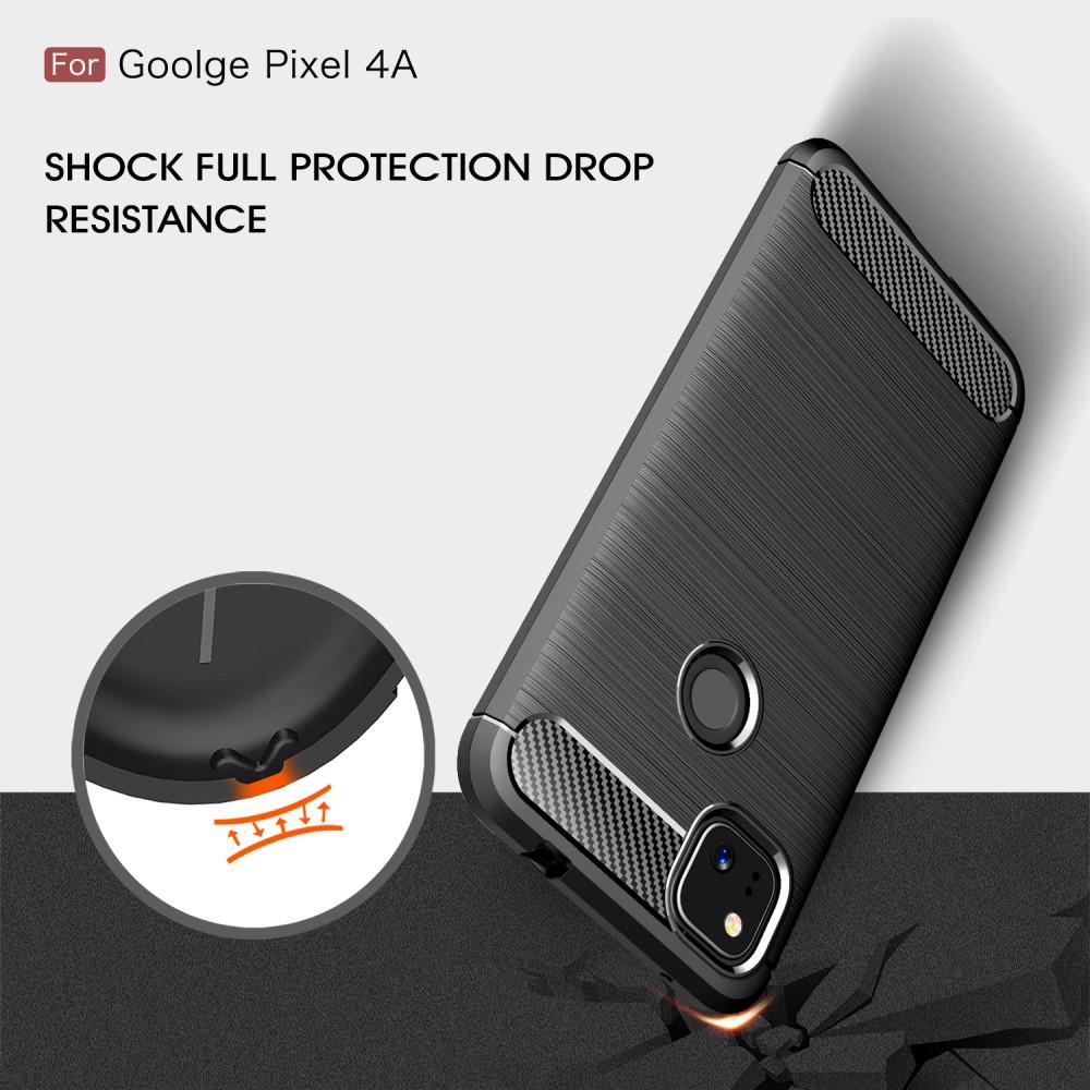 Google Pixel 4a Kuori TPU Brushed Musta