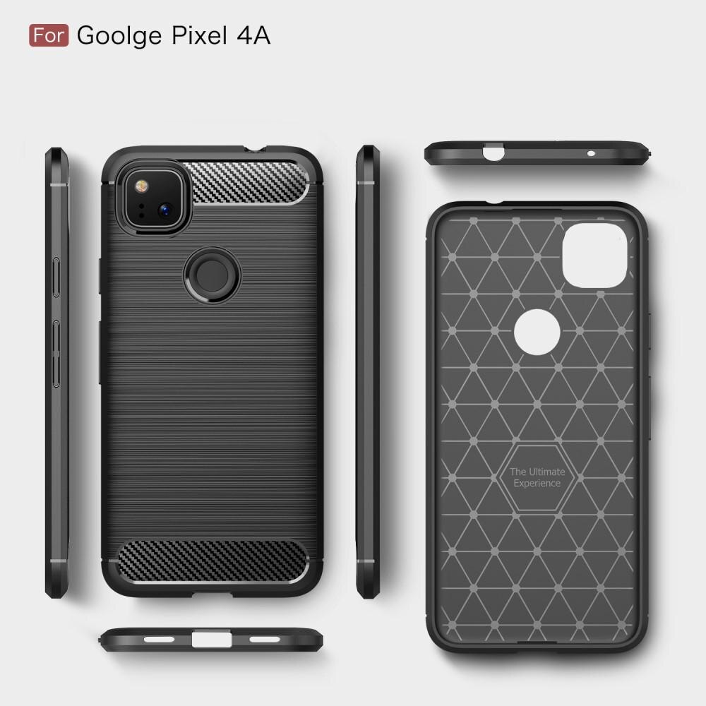 Google Pixel 4a Kuori TPU Brushed Musta