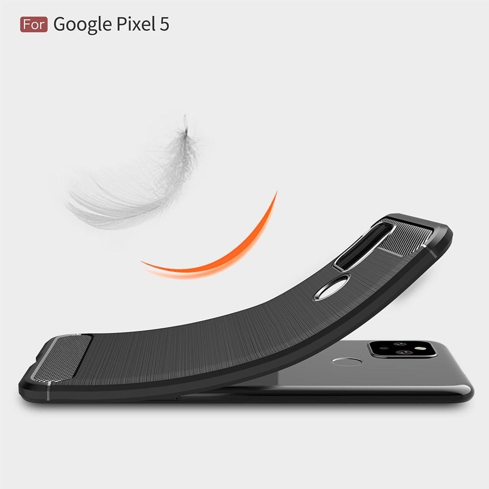 Google Pixel 5 Kuori TPU Brushed Musta
