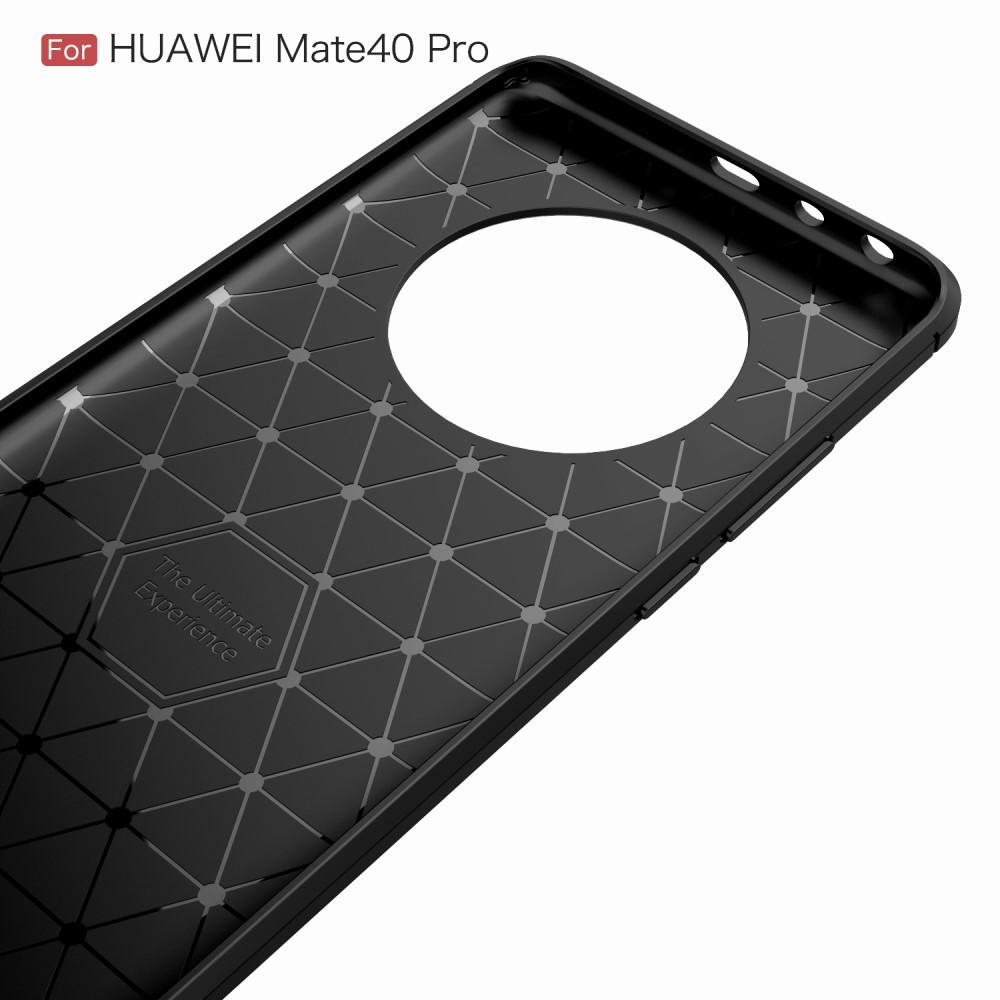 Huawei Mate 40 Pro Kuori TPU Brushed Musta