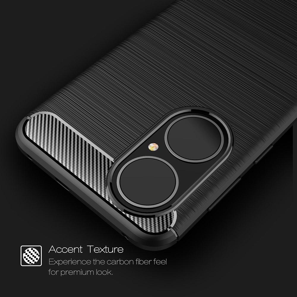 Huawei P50 Kuori TPU Brushed Musta