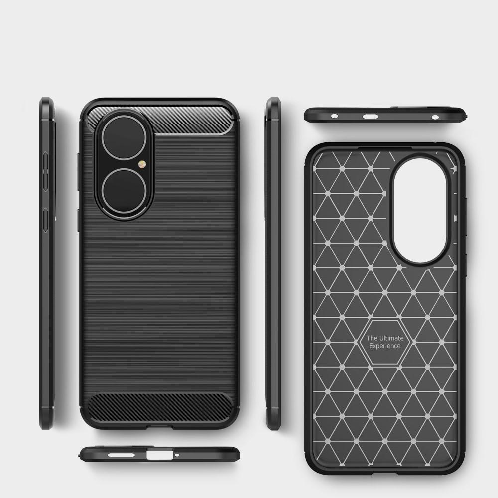Huawei P50 Kuori TPU Brushed Musta