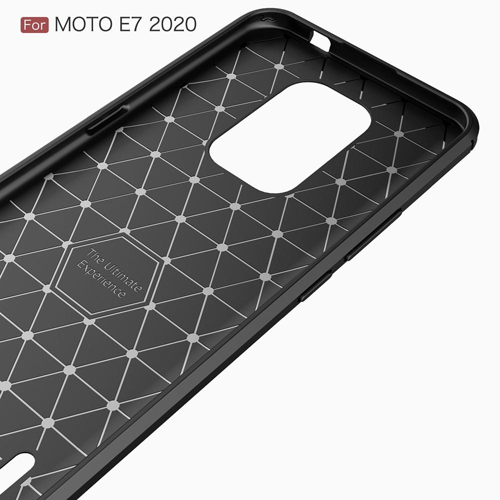 Motorola Moto E7 Kuori TPU Brushed Musta