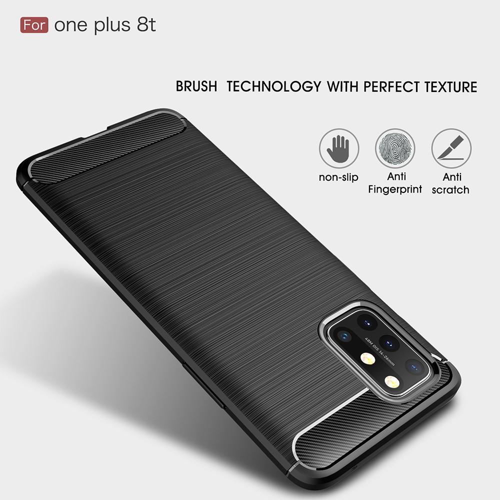  OnePlus 8T Kuori TPU Brushed Musta
