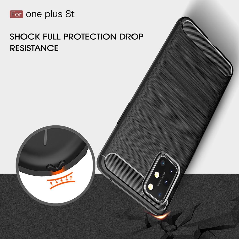  OnePlus 8T Kuori TPU Brushed Musta