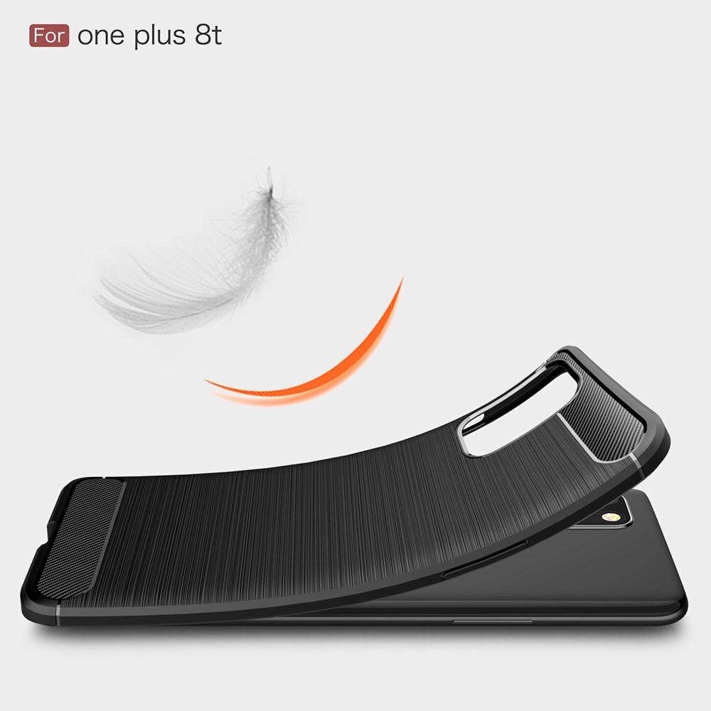  OnePlus 8T Kuori TPU Brushed Musta
