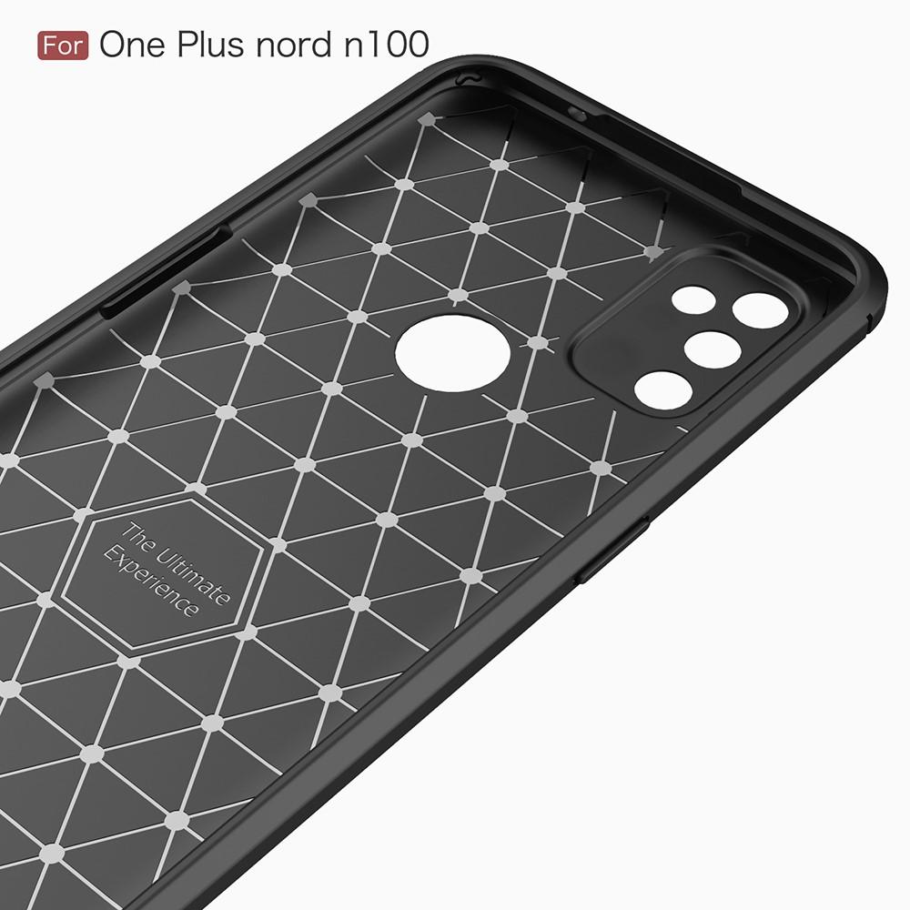  OnePlus Nord N100 Kuori TPU Brushed Musta
