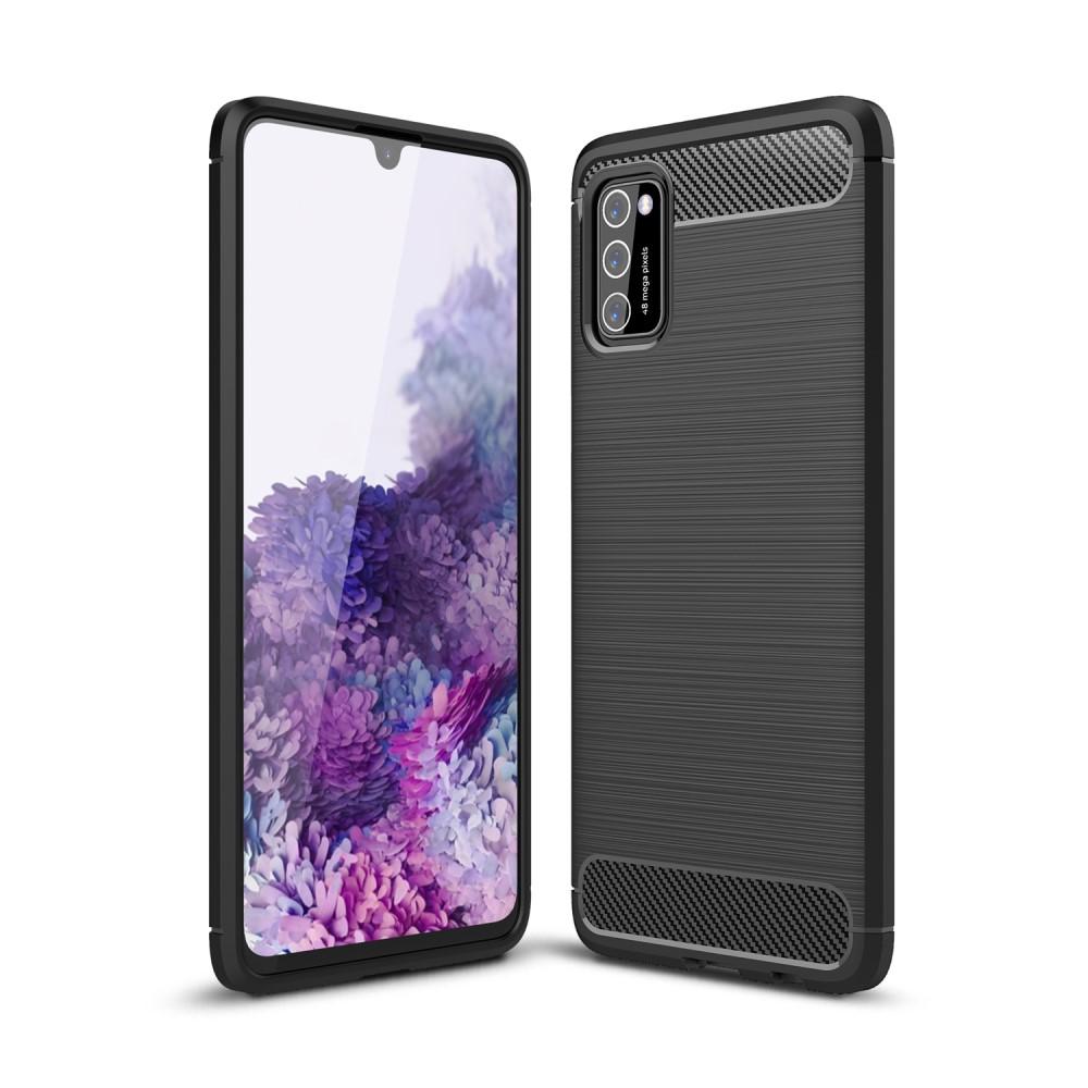 Samsung Galaxy A41 Kuori TPU Brushed Musta