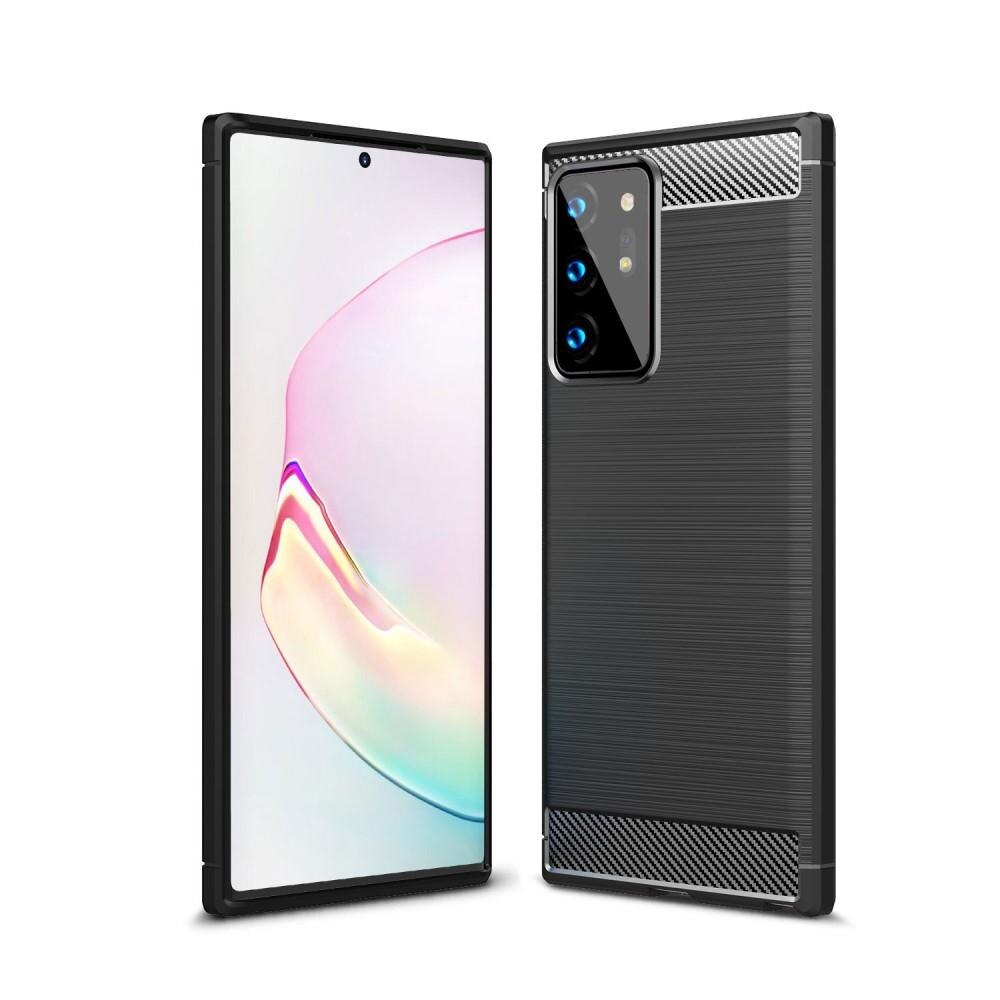 Samsung Galaxy Note 20 Ultra Kuori TPU Brushed Musta