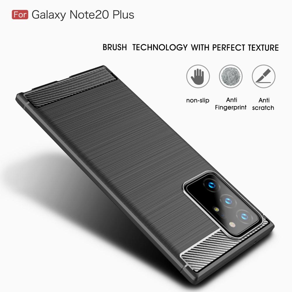 Samsung Galaxy Note 20 Ultra Kuori TPU Brushed Musta