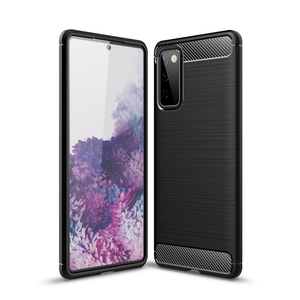 Samsung Galaxy S20 FE Kuori TPU Brushed Musta