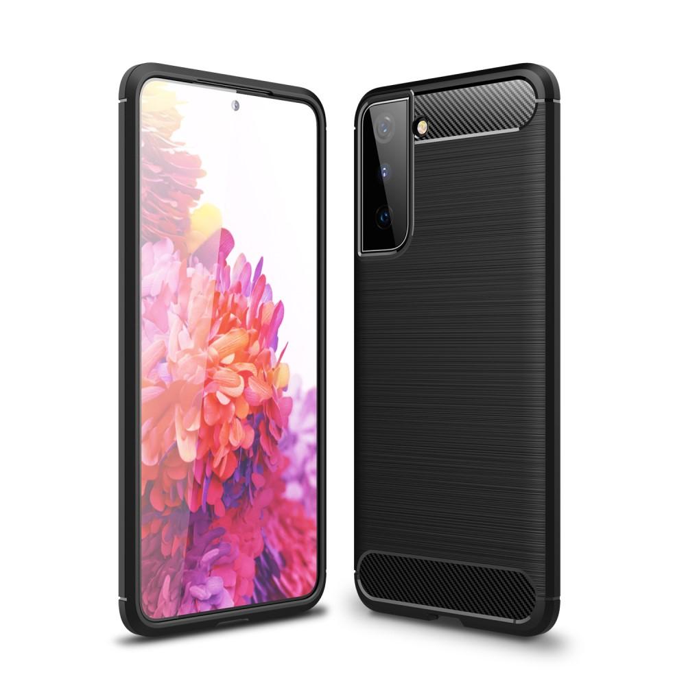 Samsung Galaxy S21 Plus Kuori TPU Brushed Musta