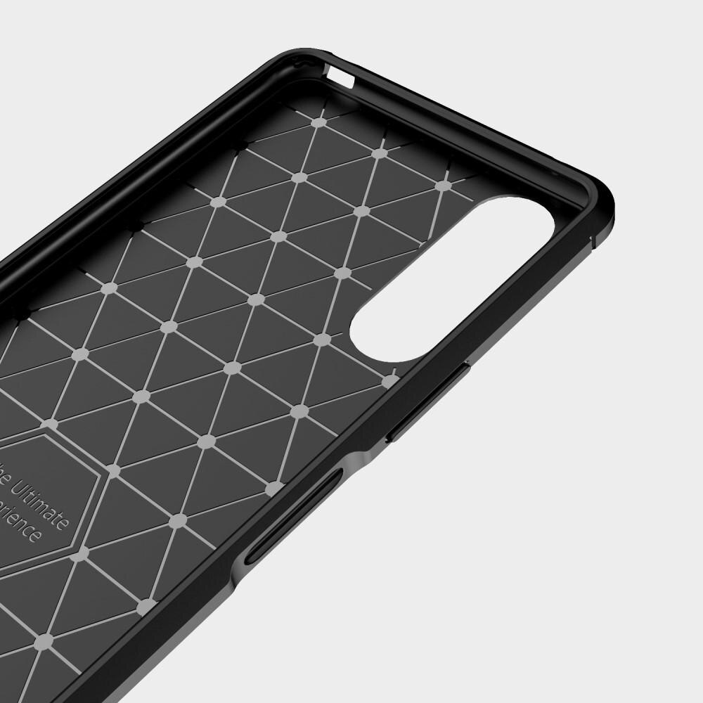 Sony Xperia 10 II Kuori TPU Brushed Musta