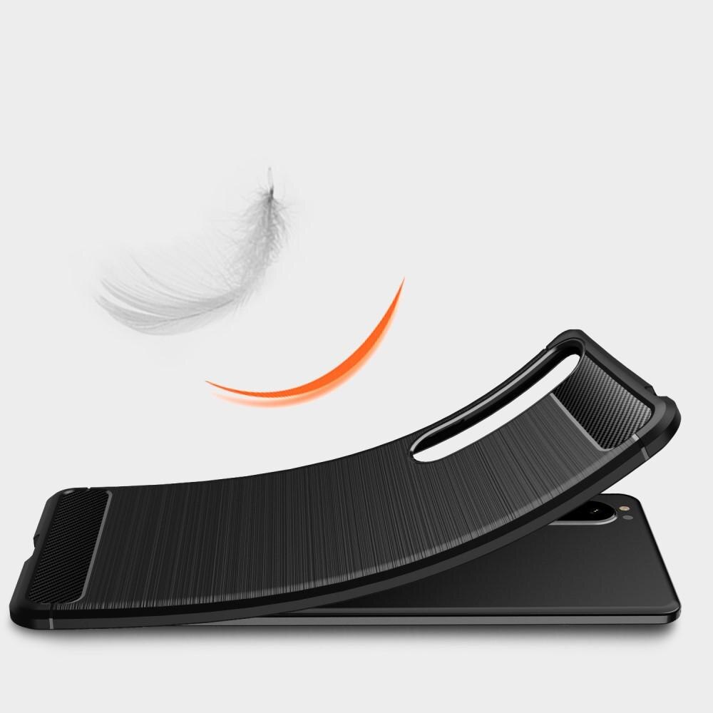 Sony Xperia 1 III Kuori TPU Brushed Musta