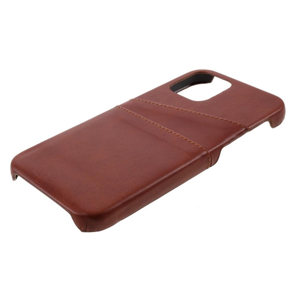 Card Slots Case iPhone 12/12 Pro ruskea