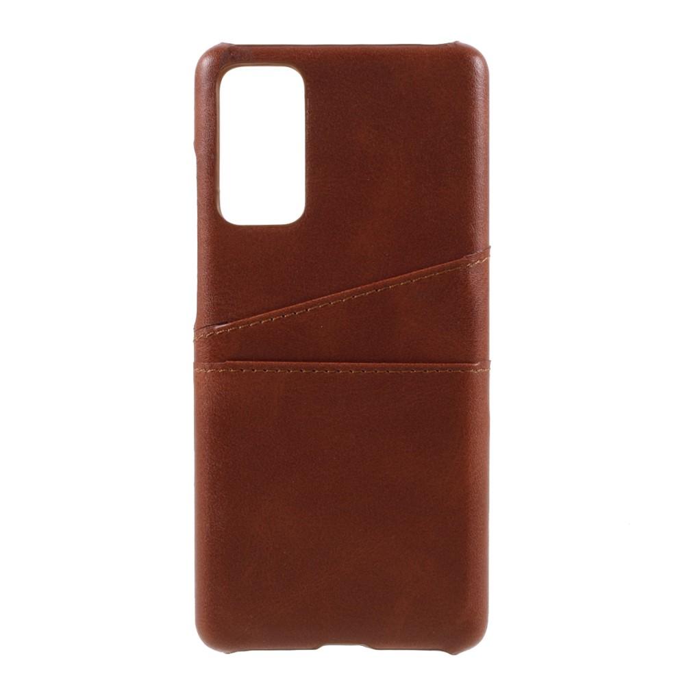 Card Slots Case Samsung Galaxy S20 FE ruskea