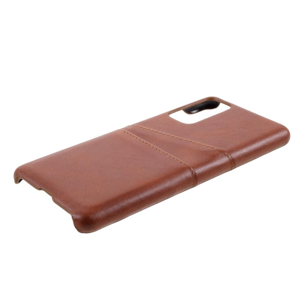 Card Slots Case Samsung Galaxy S20 FE Ruskea