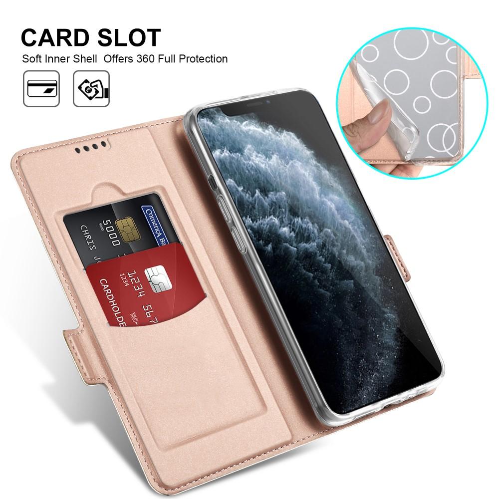 Slim Card Wallet iPhone 12/12 Pro ruusukulta