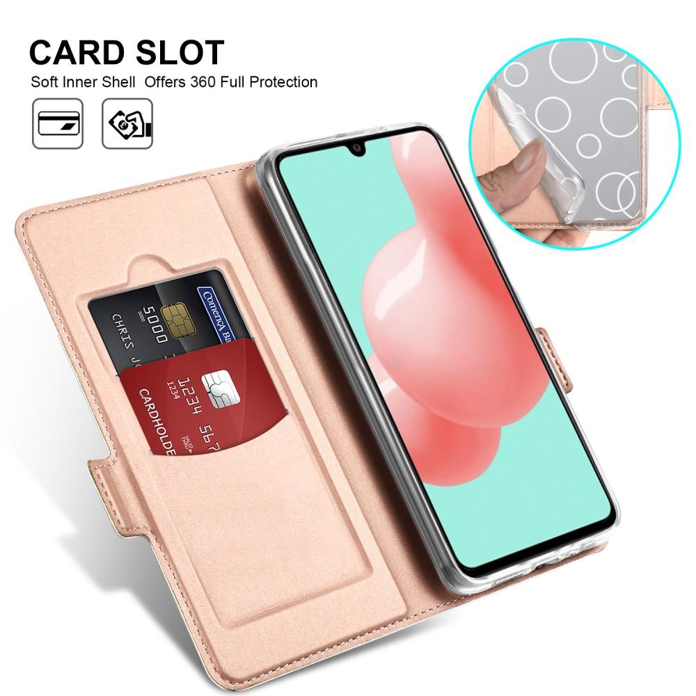 Slim Card Wallet Samsung Galaxy A41 ruusukulta