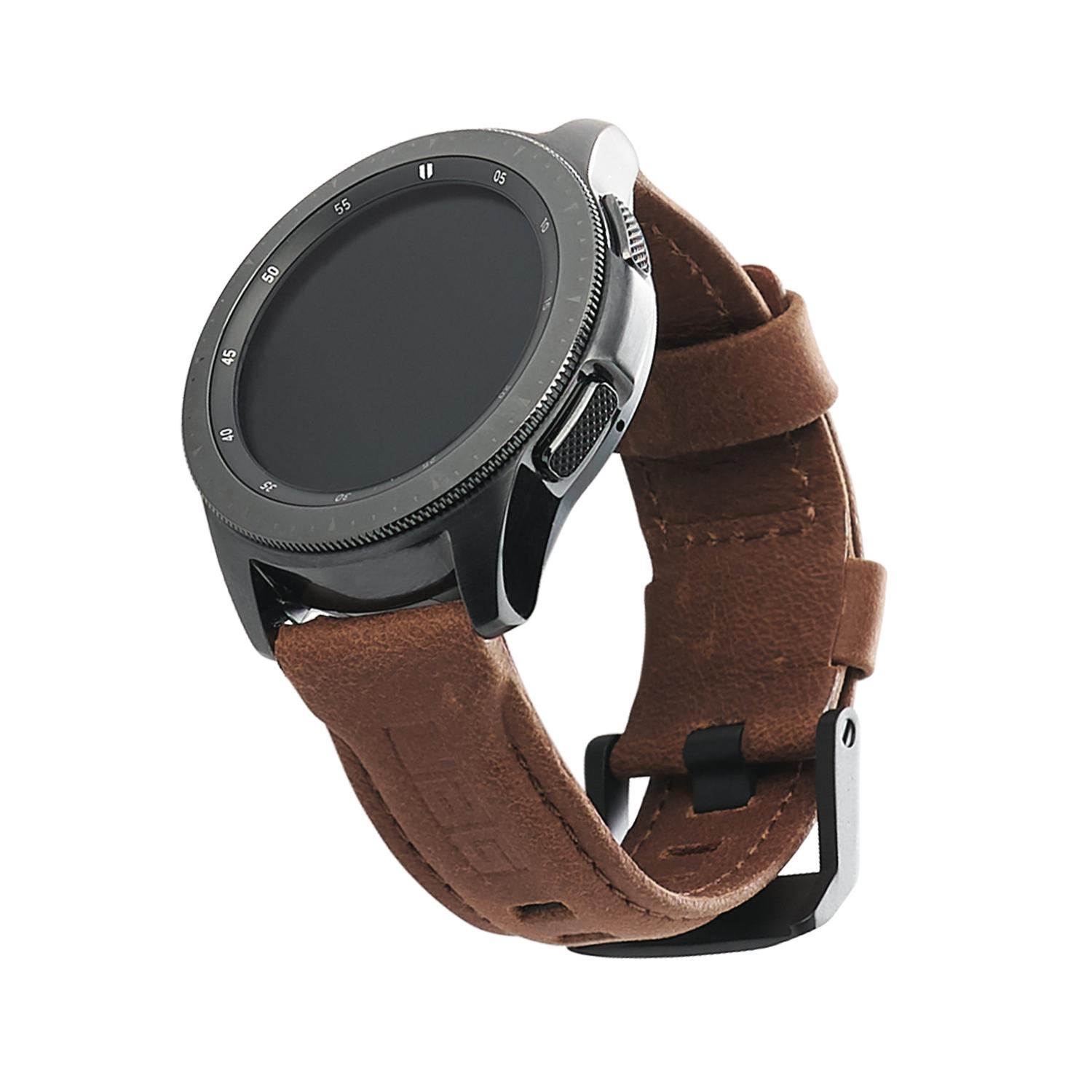 Leather Watch Strap Galaxy Watch Active/42mm Brown