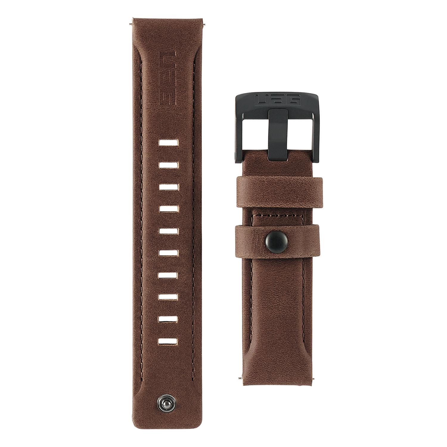 Leather Watch Strap Galaxy Watch 46mm Brown