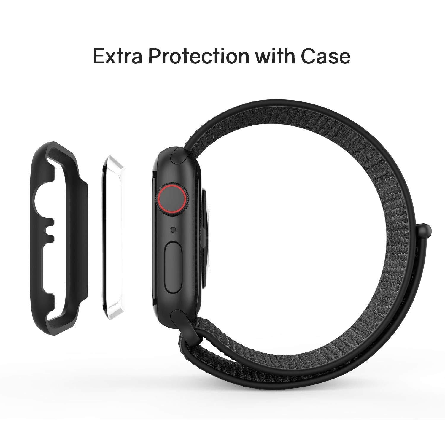 Dome Glass Screen Protector (2-pack) Apple Watch 44 mm Läpinäkyvä