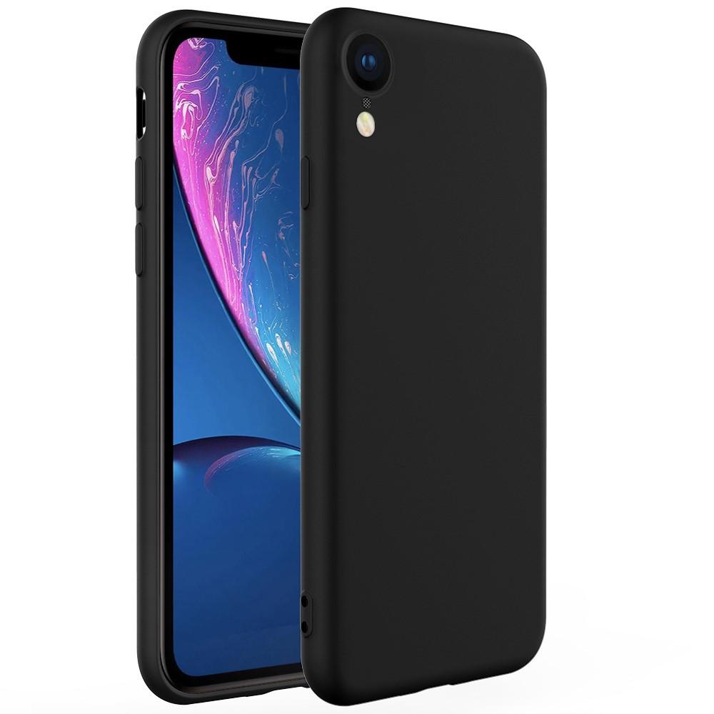 Liquid Silicone Case iPhone Xr Black