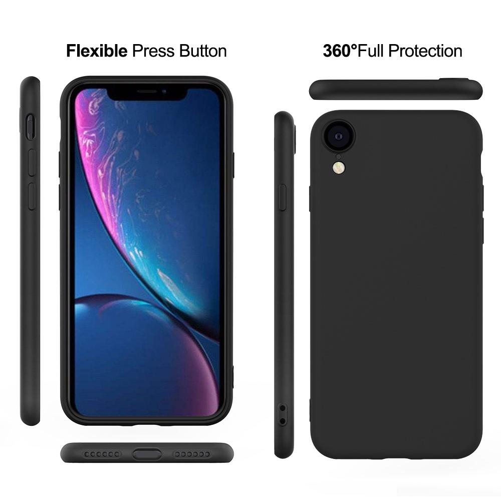 Liquid Silicone Case iPhone Xr Black