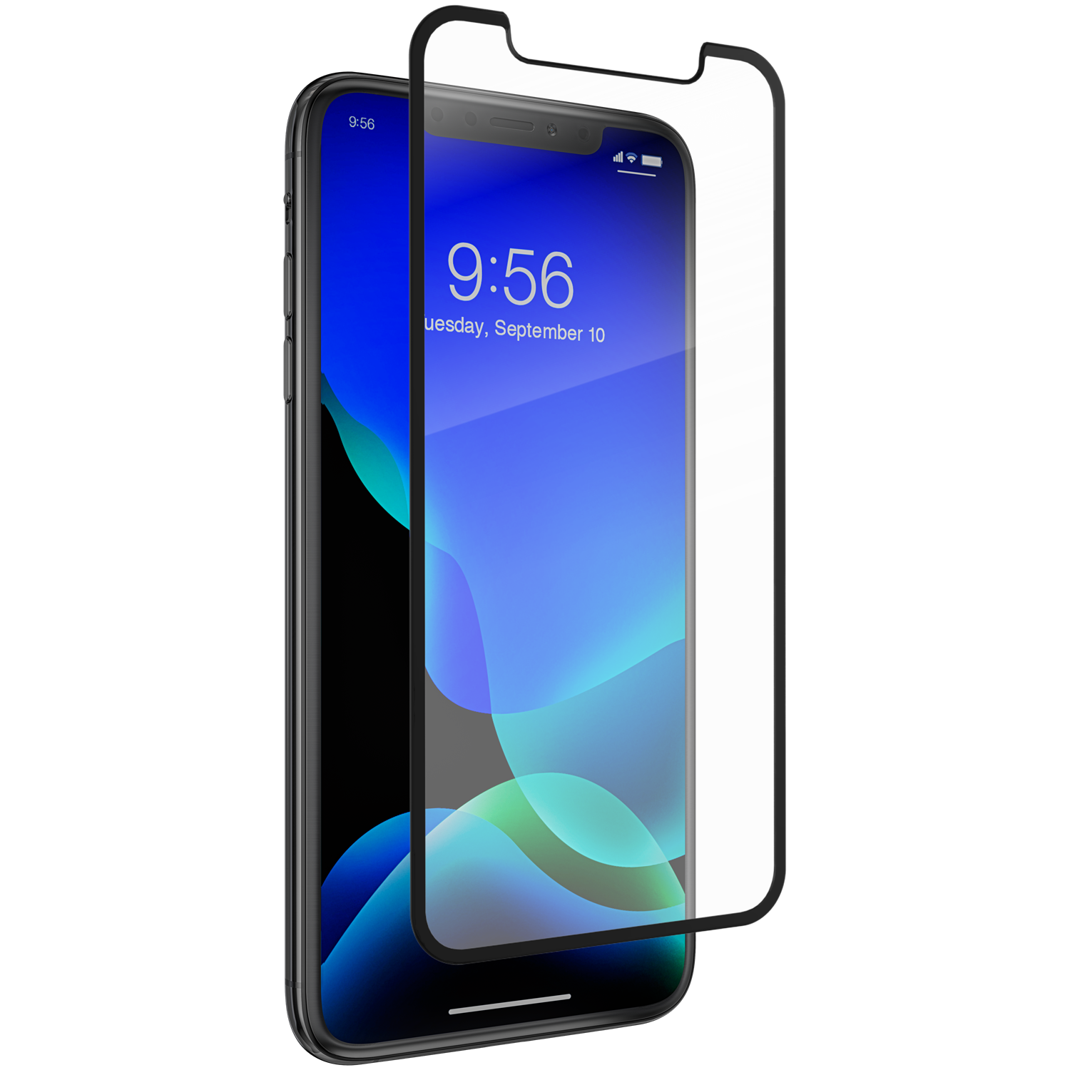 InvisibleShield Glass Elite Edge iPhone 11 Pro Max/XS Max Musta