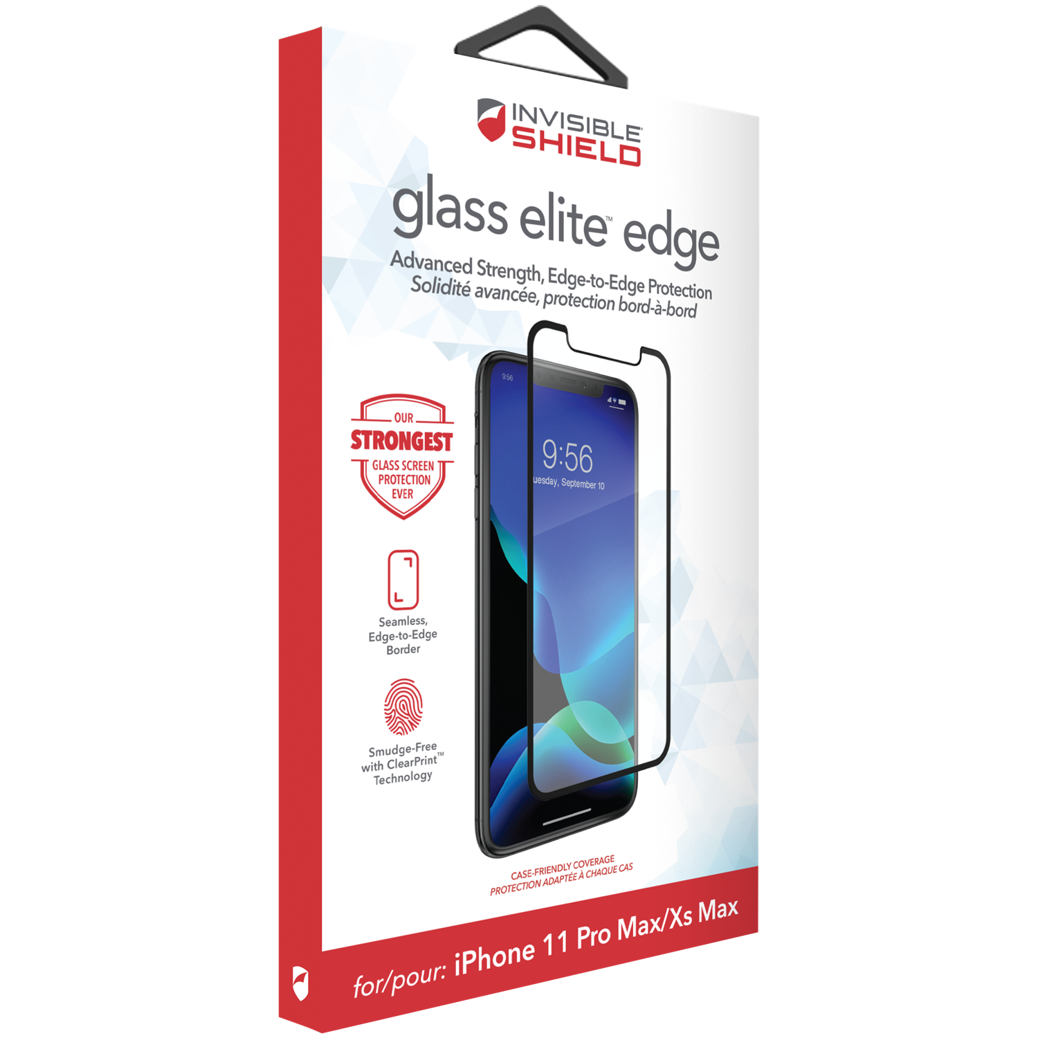 InvisibleShield Glass Elite Edge iPhone 11 Pro Max/XS Max Musta