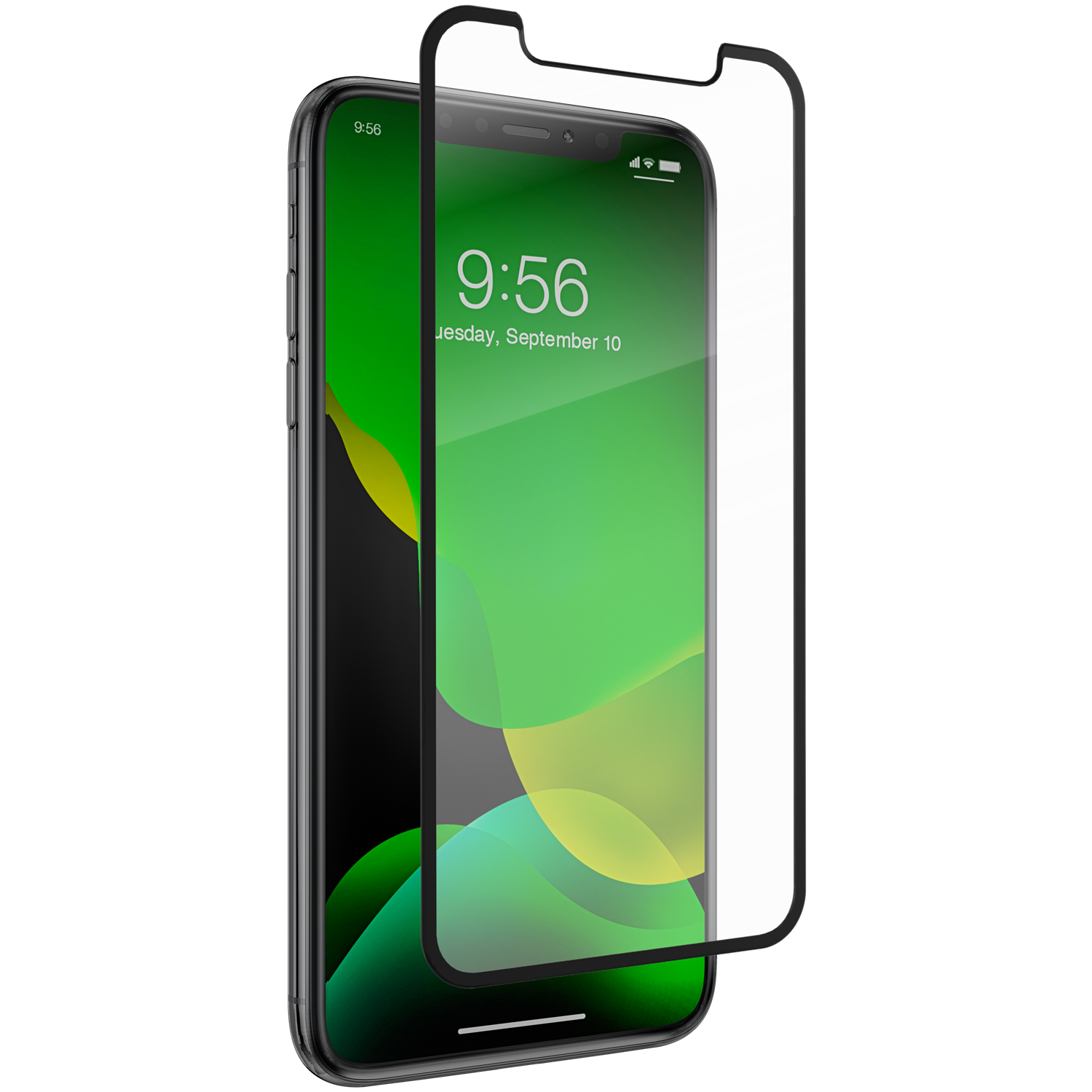 InvisibleShield Glass Elite Edge iPhone 11/XR Musta