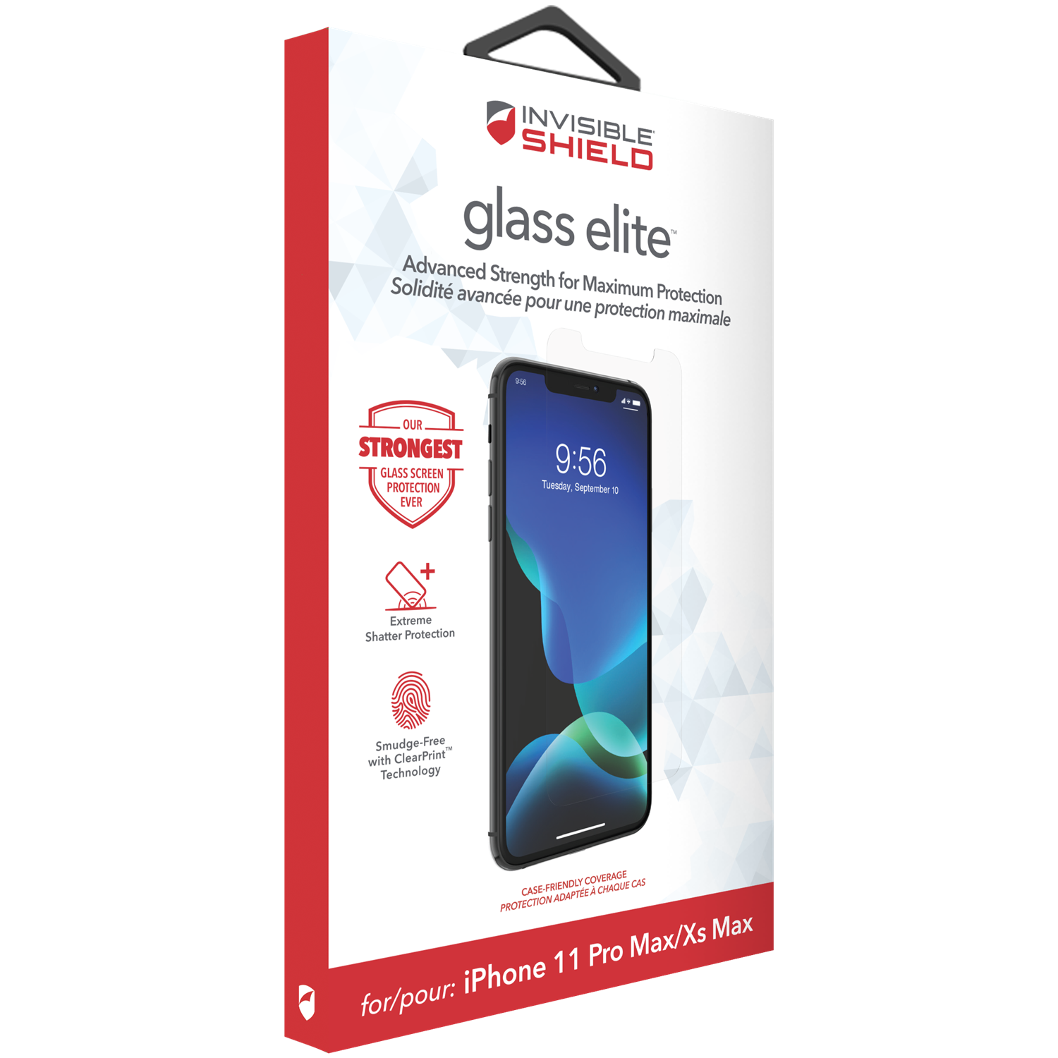 InvisibleShield Glass Elite iPhone 11 Pro Max/XS Max Läpinäkyvä