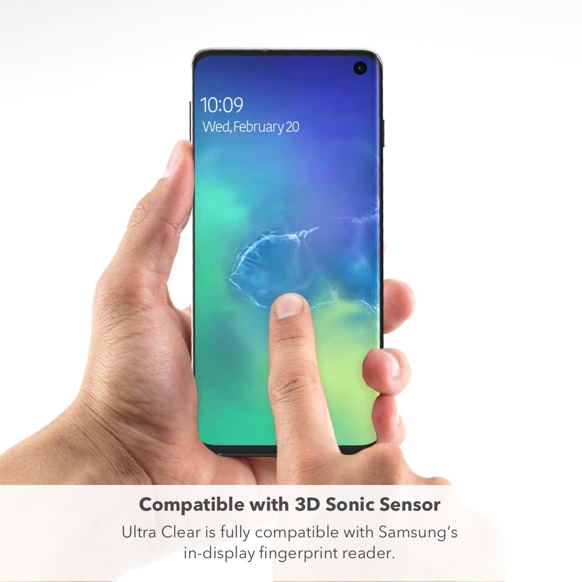 InvisibleShield Ultra Clear Screen Samsung Galaxy S10 Läpinäkyvä