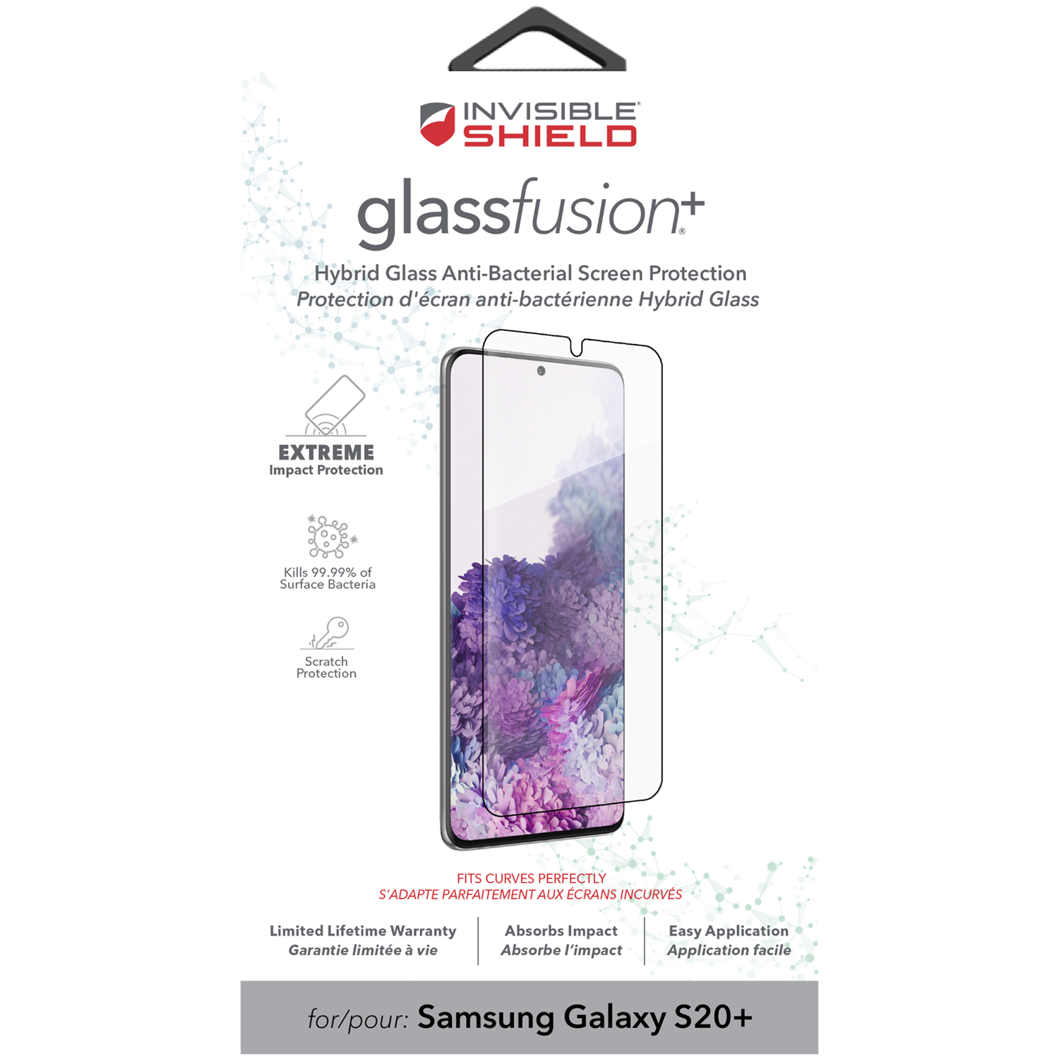InvisibleShield GlassFusion+ Samsung Galaxy S20 Plus Musta